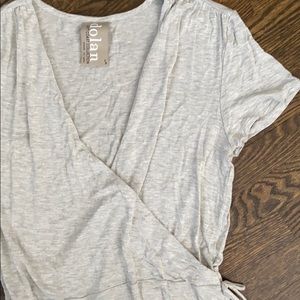 Anthropologie Soft Wrap Top